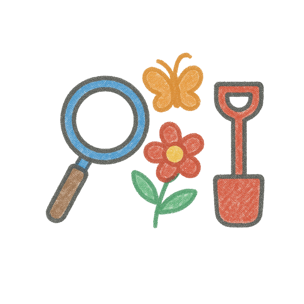 Graphic for creative play and exploration.